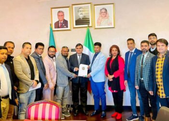 রোমে রাষ্ট্রদূত মনিরুলের সাথে প্রবাসী কল্যাণ পরিষদের মত বিনিময়