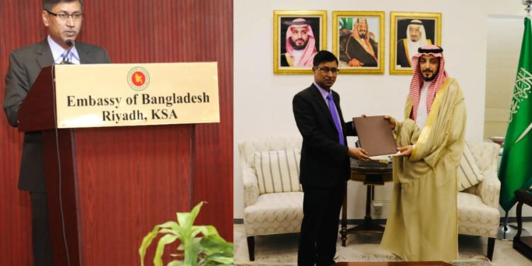 সৌদি আরবের রিয়াদে নবনিযুক্ত রাষ্ট্রদূতের দায়িত্ব গ্রহণ
