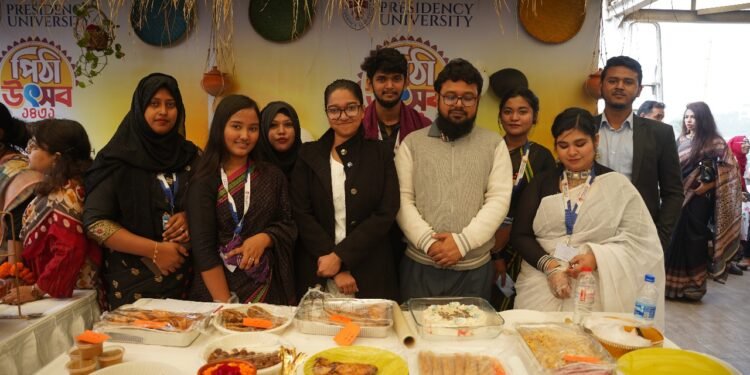 প্রেসিডেন্সি ইউনিভার্সিটিতে ‘শীতকালীন পিঠা উৎসব-১৪৩১’ উদযাপন